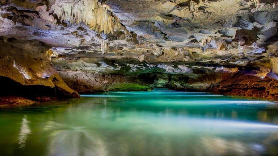 From Valencia: Boat ride through the impressive Caves of Sant Josep. - Walking and riding through the cave