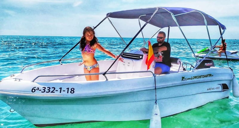 Valencia:Alquiler barco sin licencia PoblaFarnals+Beach Club - What the two-hour outing feels like