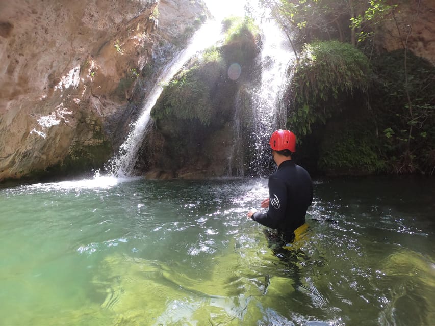 Valencia Canyoning. Experience for everyone - The waterfall finish
