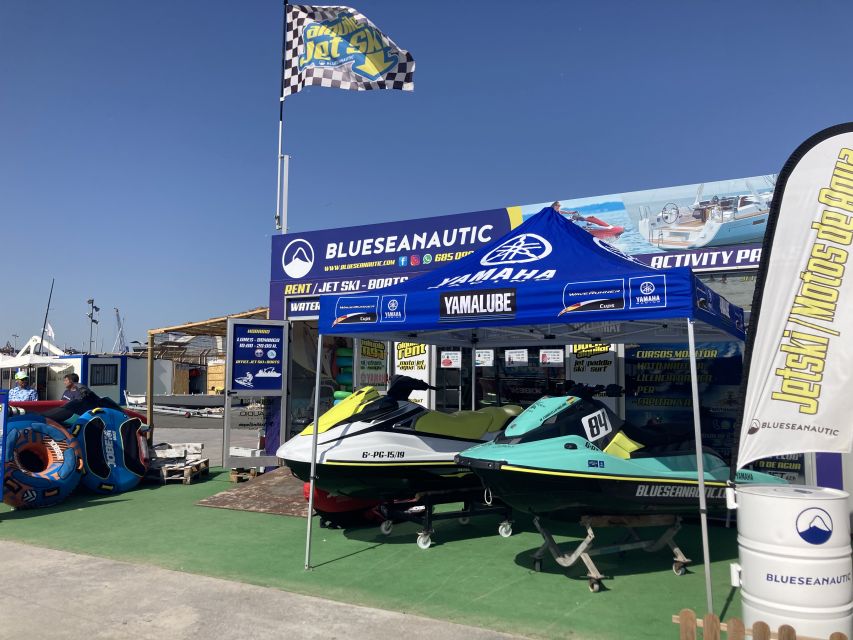 Valencia: Jet Ski Tour with Paddle Surf - Leaving the Valencian harbor by jet ski