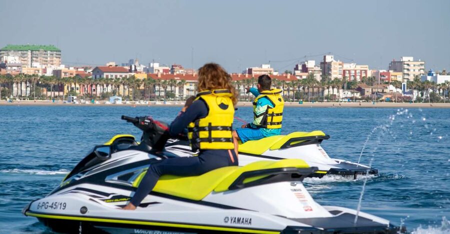 Valencia: Jet Ski Tour with Paddle Surf - The first minutes are for getting comfortable
