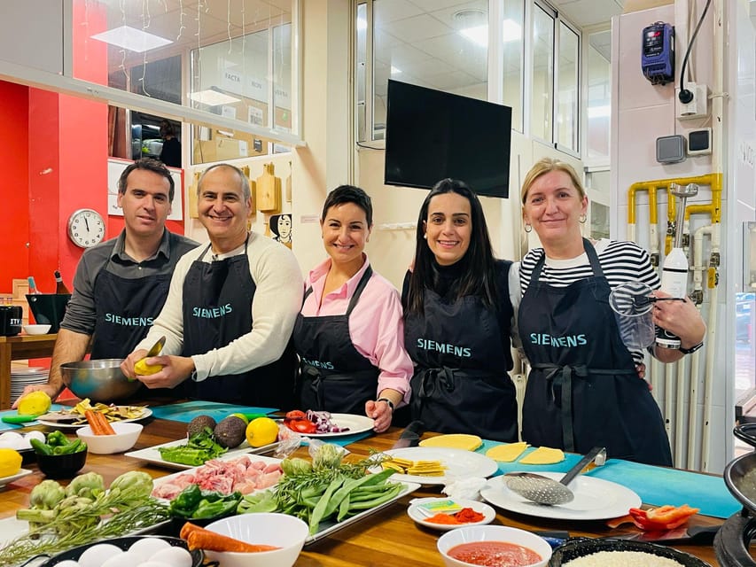 Valencia: Paella Workshop and Algiros Market Visit - Inside the kitchen: three dishes and plenty of participation