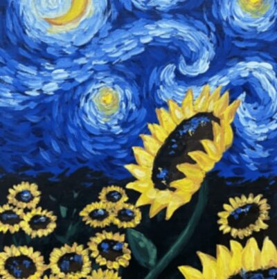 Wine Gogh Glow Academy Paint and Sip Classes